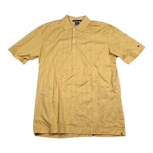 Tiger Woods Collection Nike Fit Dry Golf Polo Shirt Adult Medium M Yellow Mens